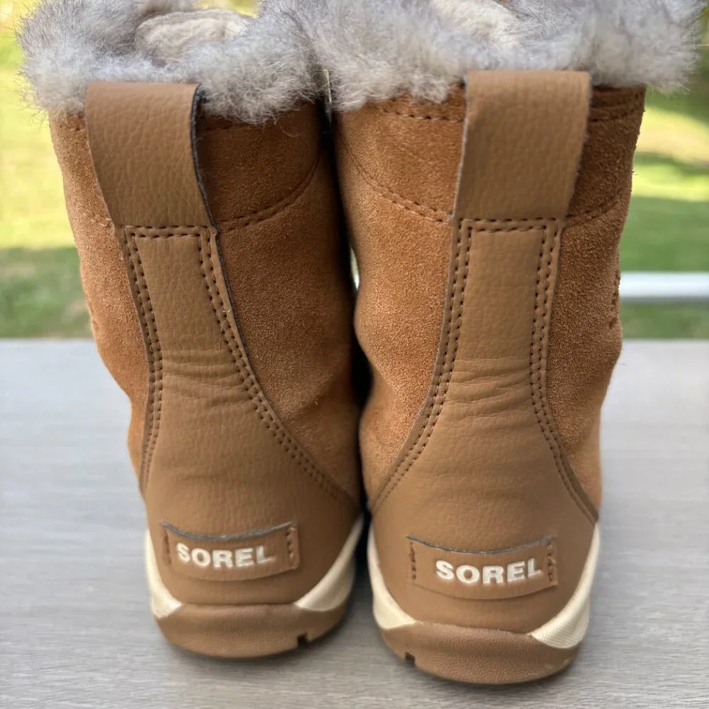 Sorel Kids Brown Waterproof Fur-Lined Boots